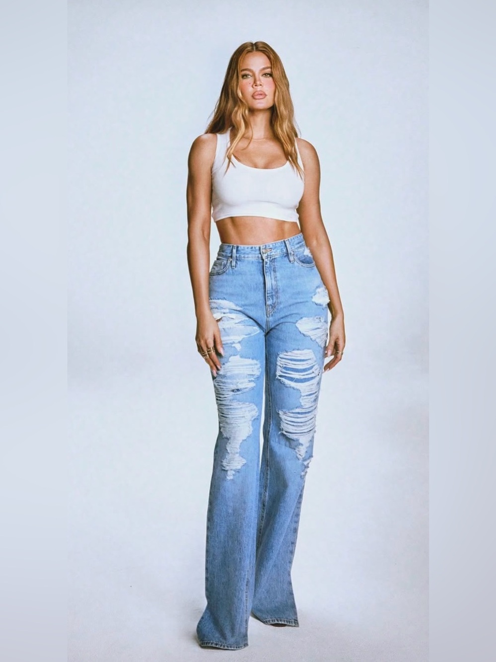 NEW Good American “The Khloé” Super High-Rise Straight-Leg Jeans – Size 26